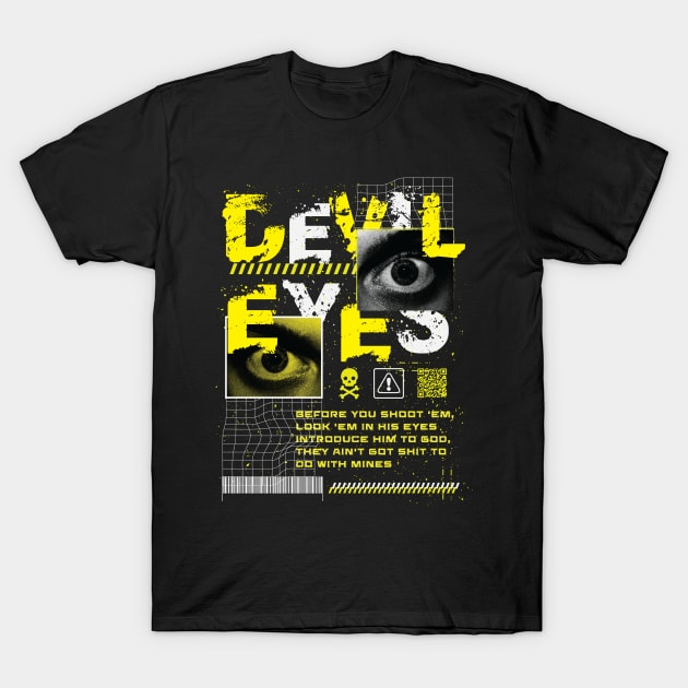 Devil Eyes T-Shirt by RadioaktivShop